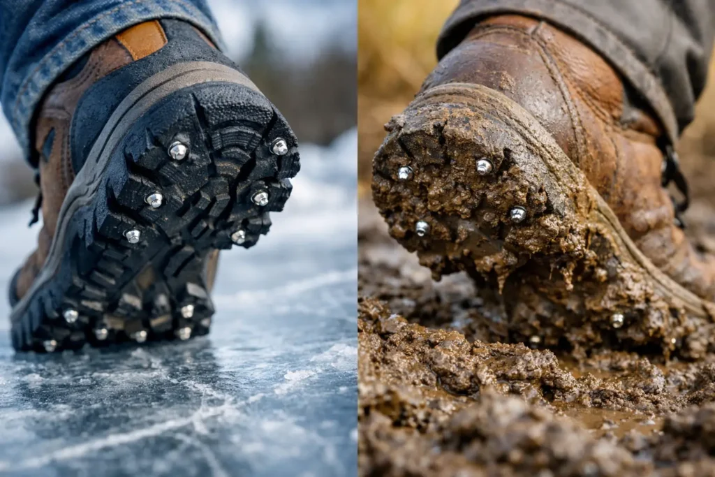 Boot Traction Options That Hold on Ice and Mud