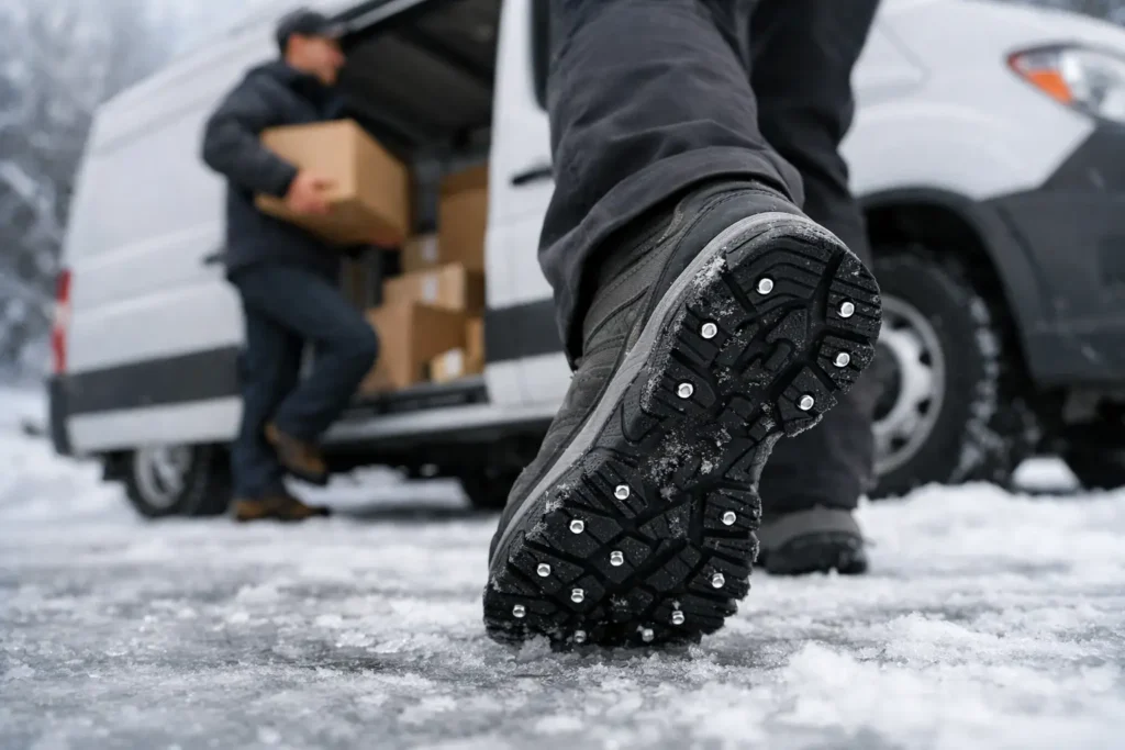 Best Winter Traction for Delivery Drivers