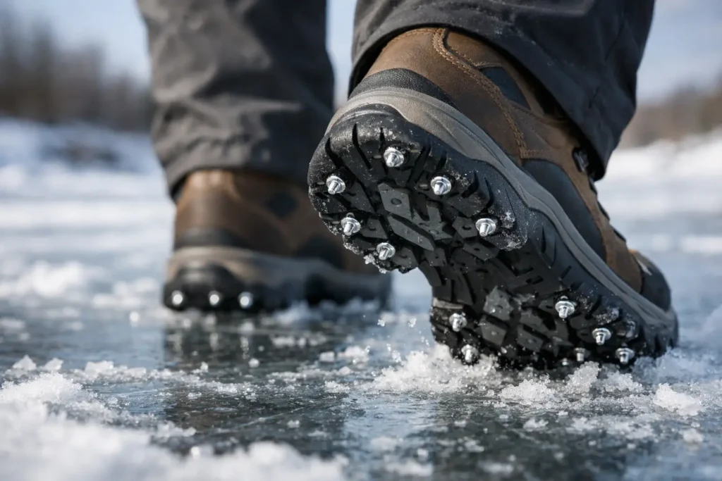 Made in USA Ice Cleats That Hold Their Ground