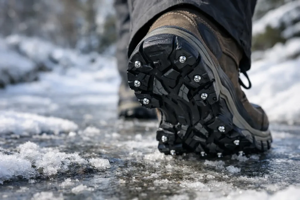 Shoe Spikes for Winter Walking That Hold Fast