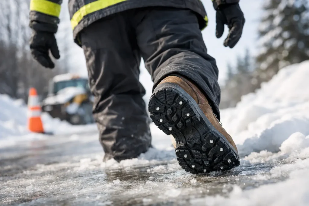 Outdoor Worker Slip Prevention Guide for Winter